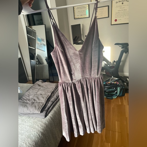 Purple Velvet Silence and Noise Romper - Picture 1 of 3